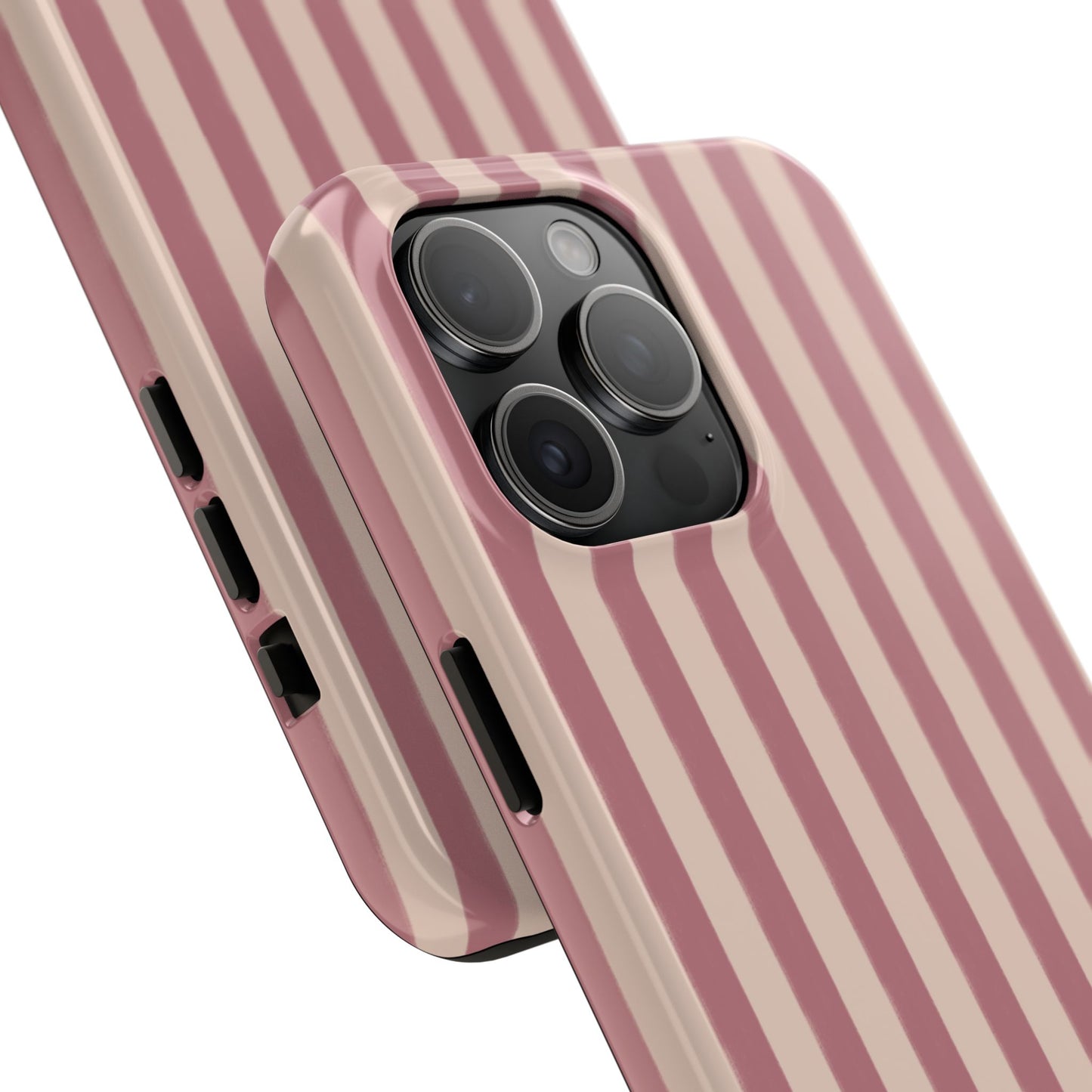 Tone on Tone Pink Stripes IPhone Case