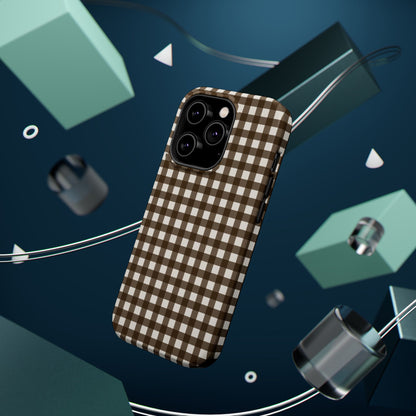 Brown Gingham Phone Case
