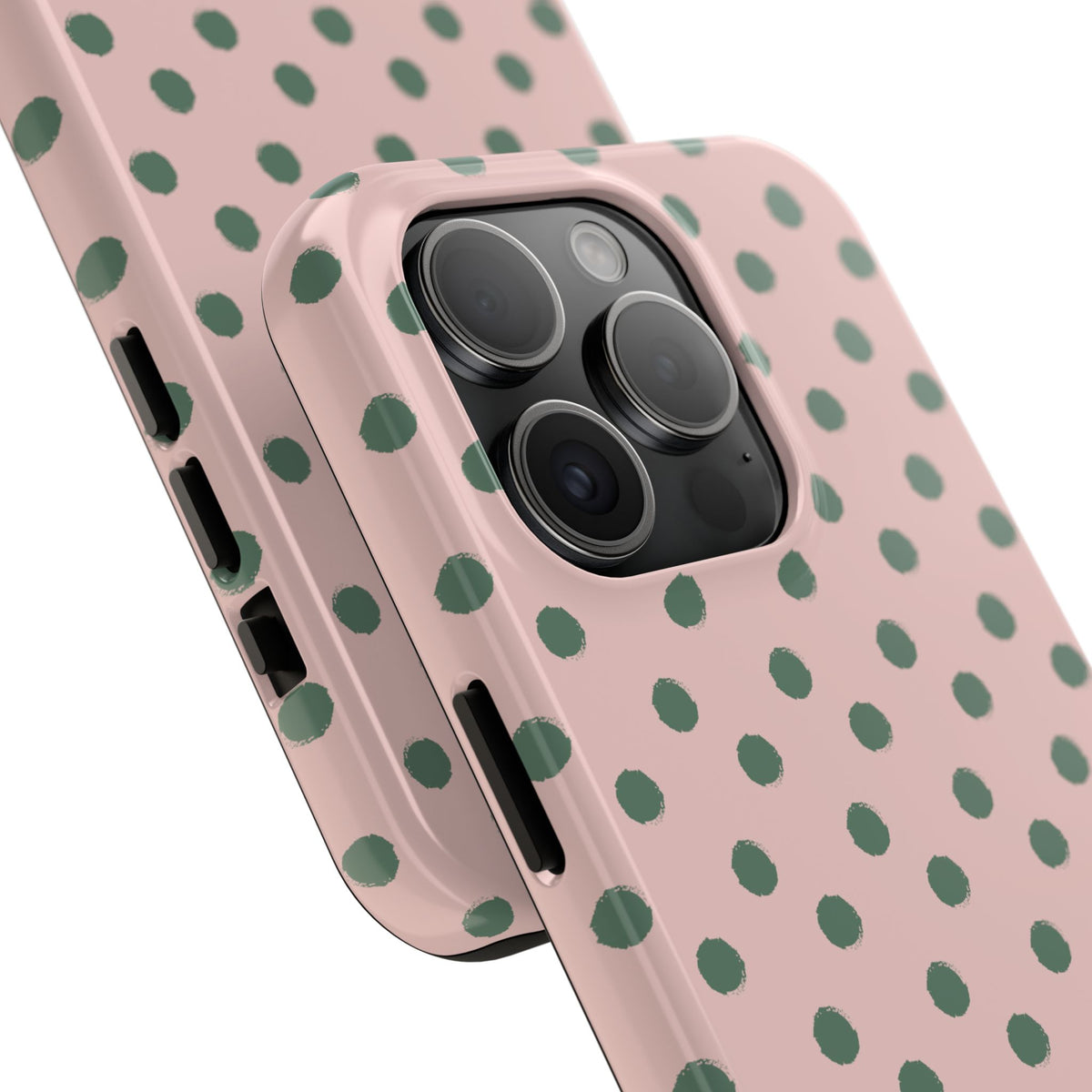 Pink & Green Polka Dots Phone Case