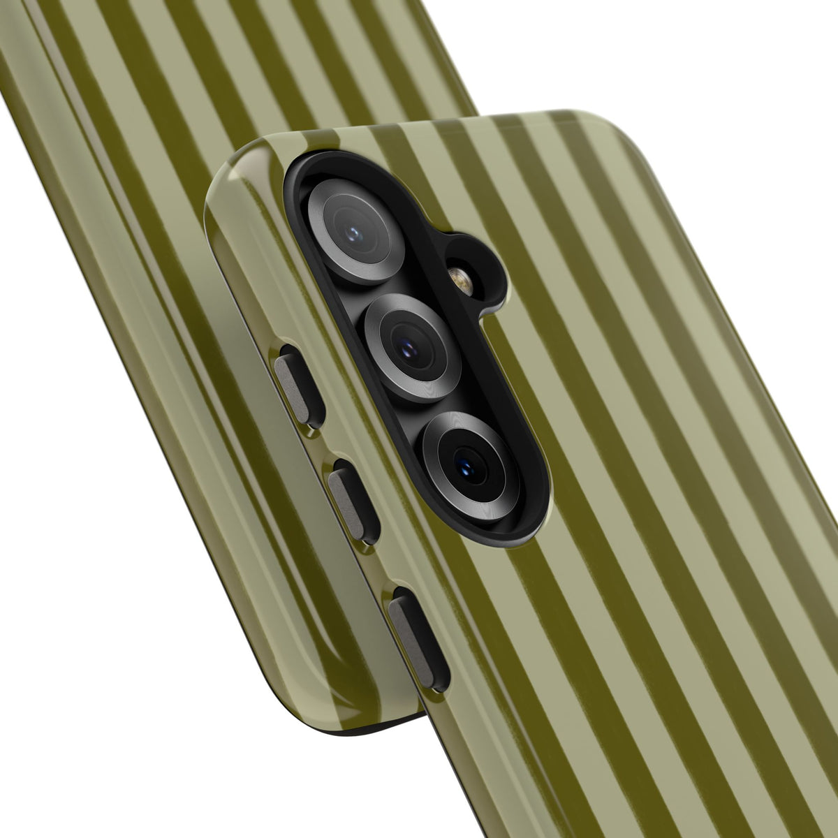 Tone on Tone Green Stripes IPhone Case