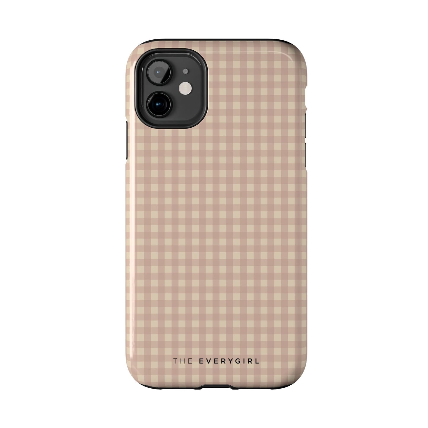 Neutral Blush Gingham IPhone Case