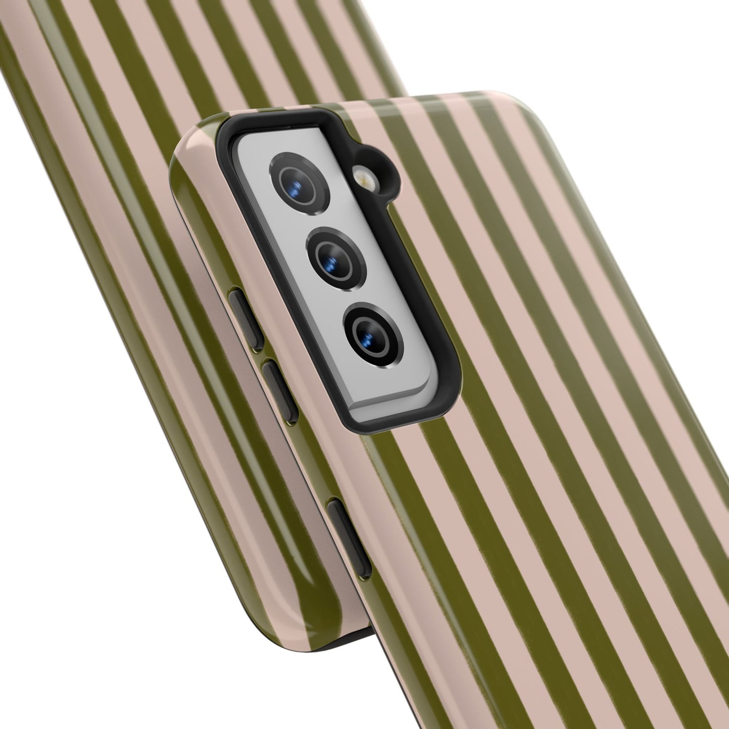 Green & Pink Stripes IPhone Case