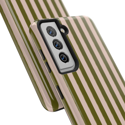 Green & Pink Stripes IPhone Case