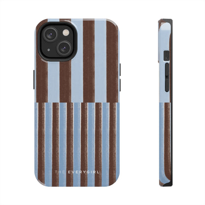 January Blue & Brown Phone Case