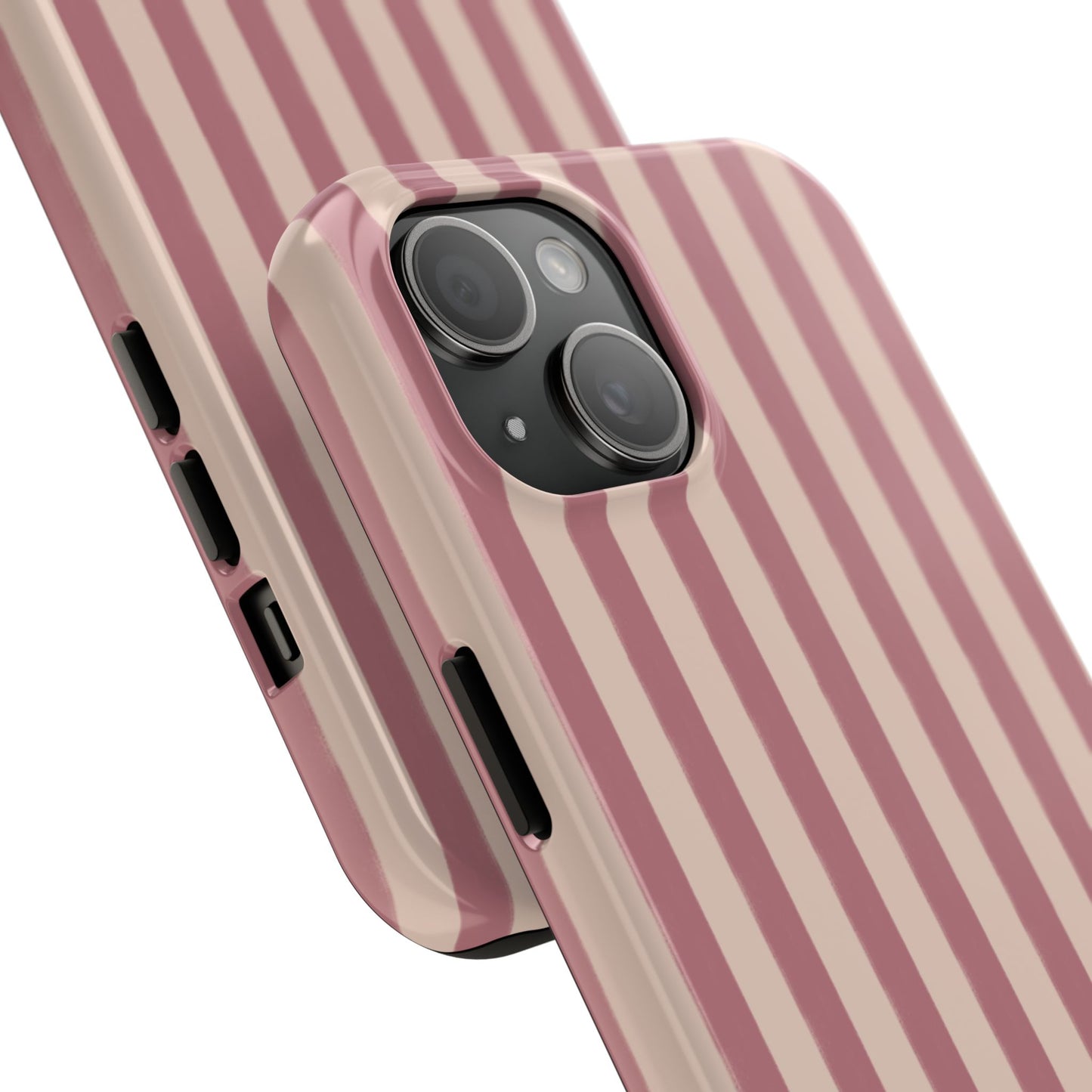 Tone on Tone Pink Stripes IPhone Case