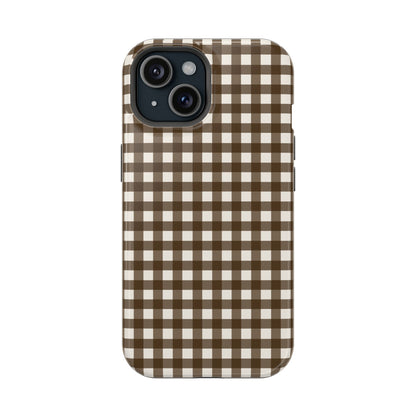 Brown Gingham Phone Case