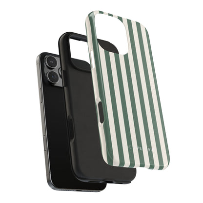 Green Cabana Stripe Phone Case