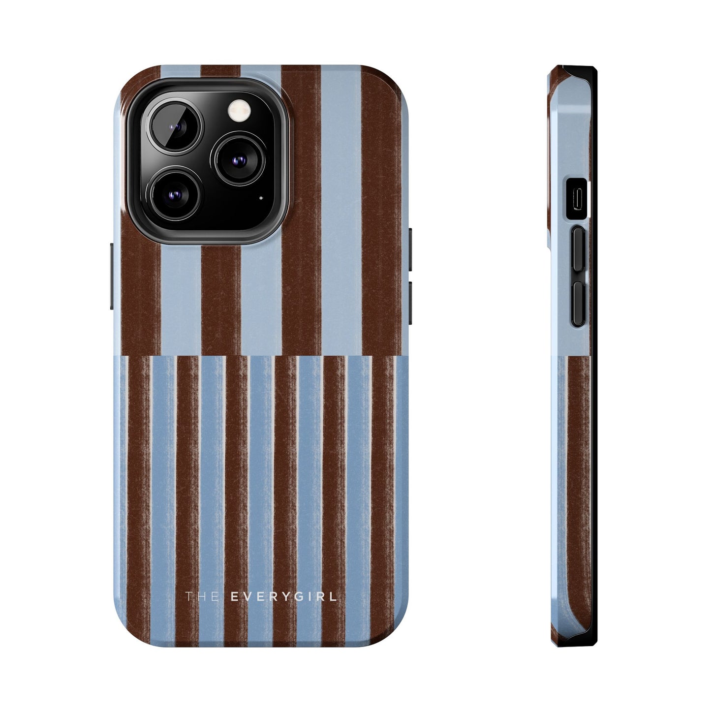 January Blue & Brown Phone Case