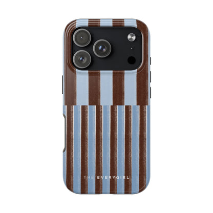 January Blue & Brown Phone Case