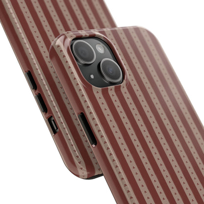 Muted Red Stripe IPhone Case