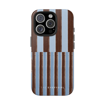January Blue & Brown Phone Case