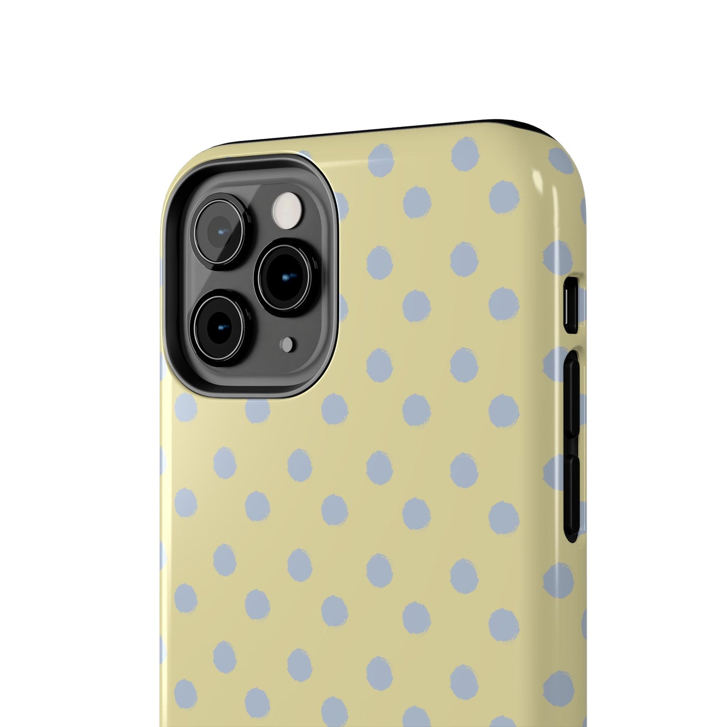 Yellow & Blue Polka Dots Phone Case