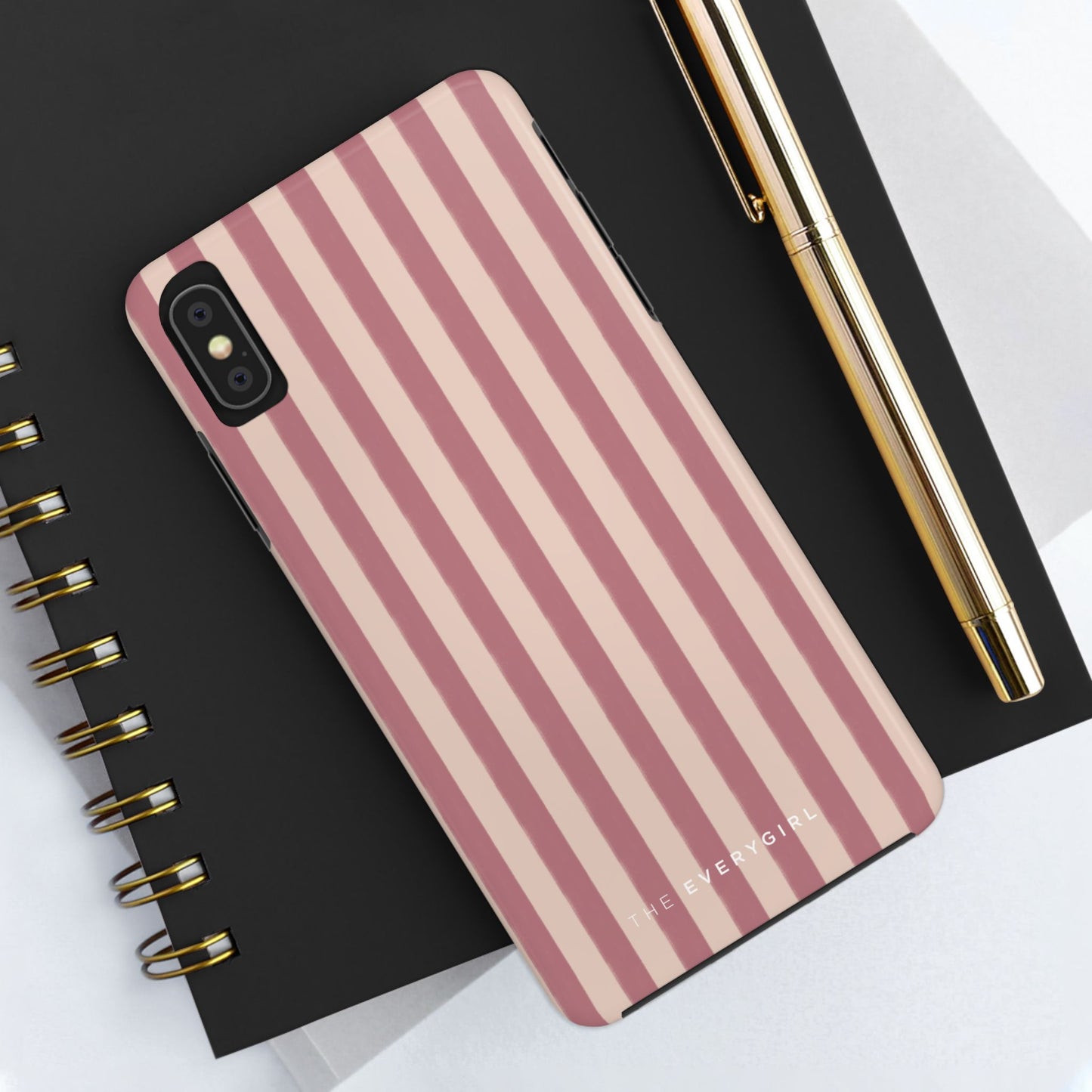 Tone on Tone Pink Stripes IPhone Case