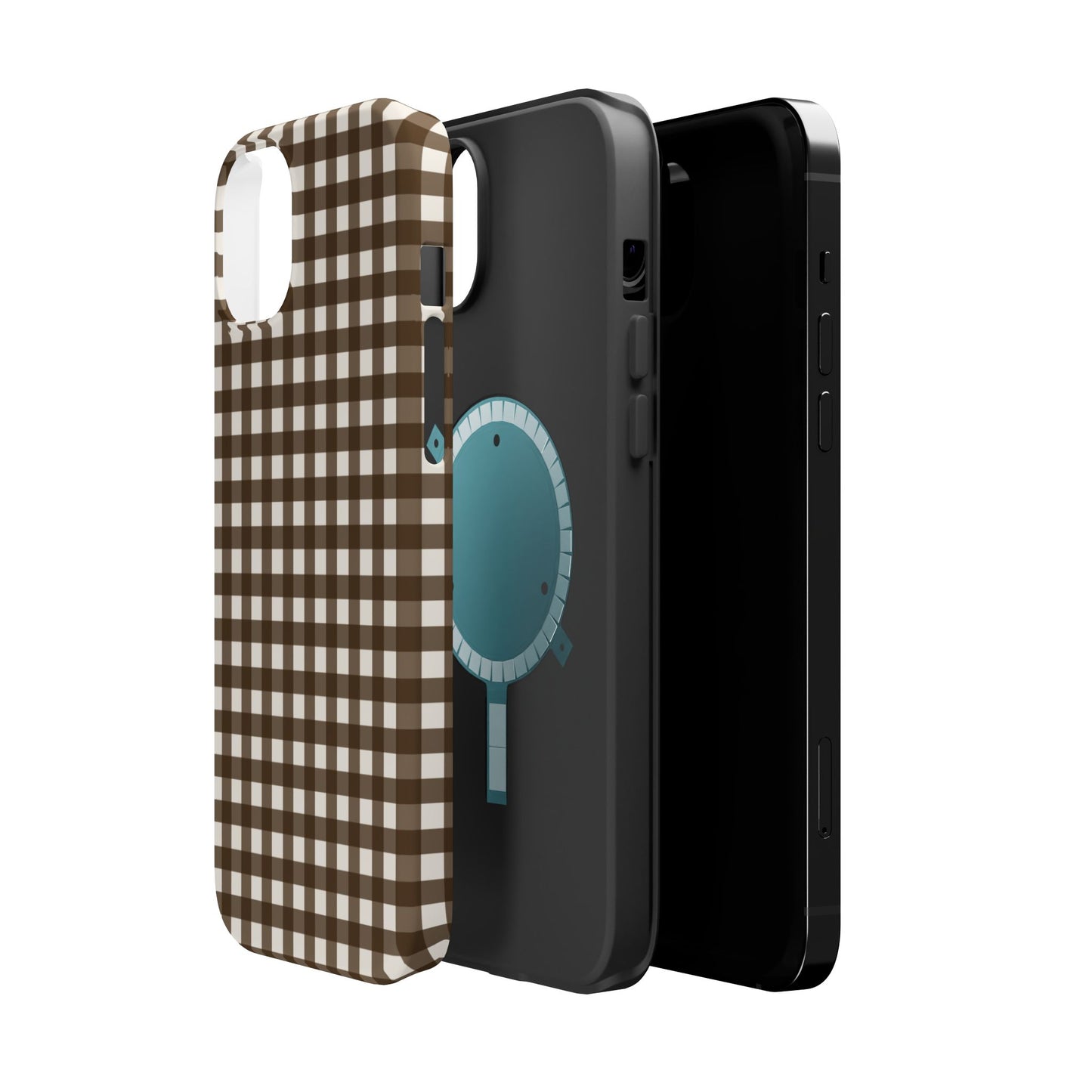 Brown Gingham Phone Case