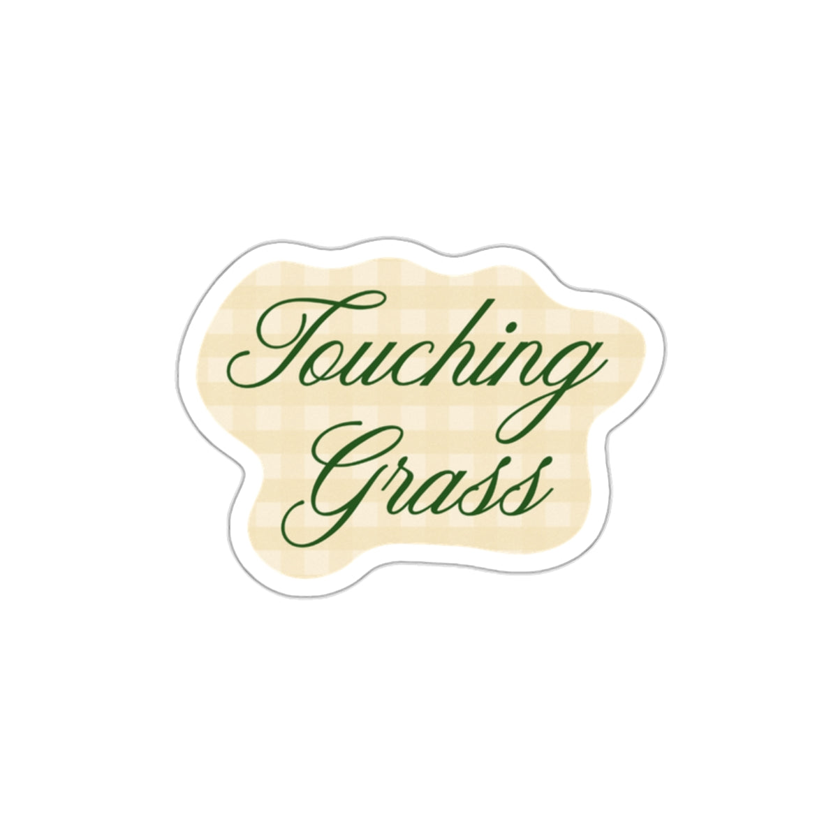 Touching Grass Sticker