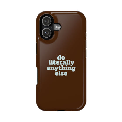Do Literally Anything Else Brown & Blue Phone Case