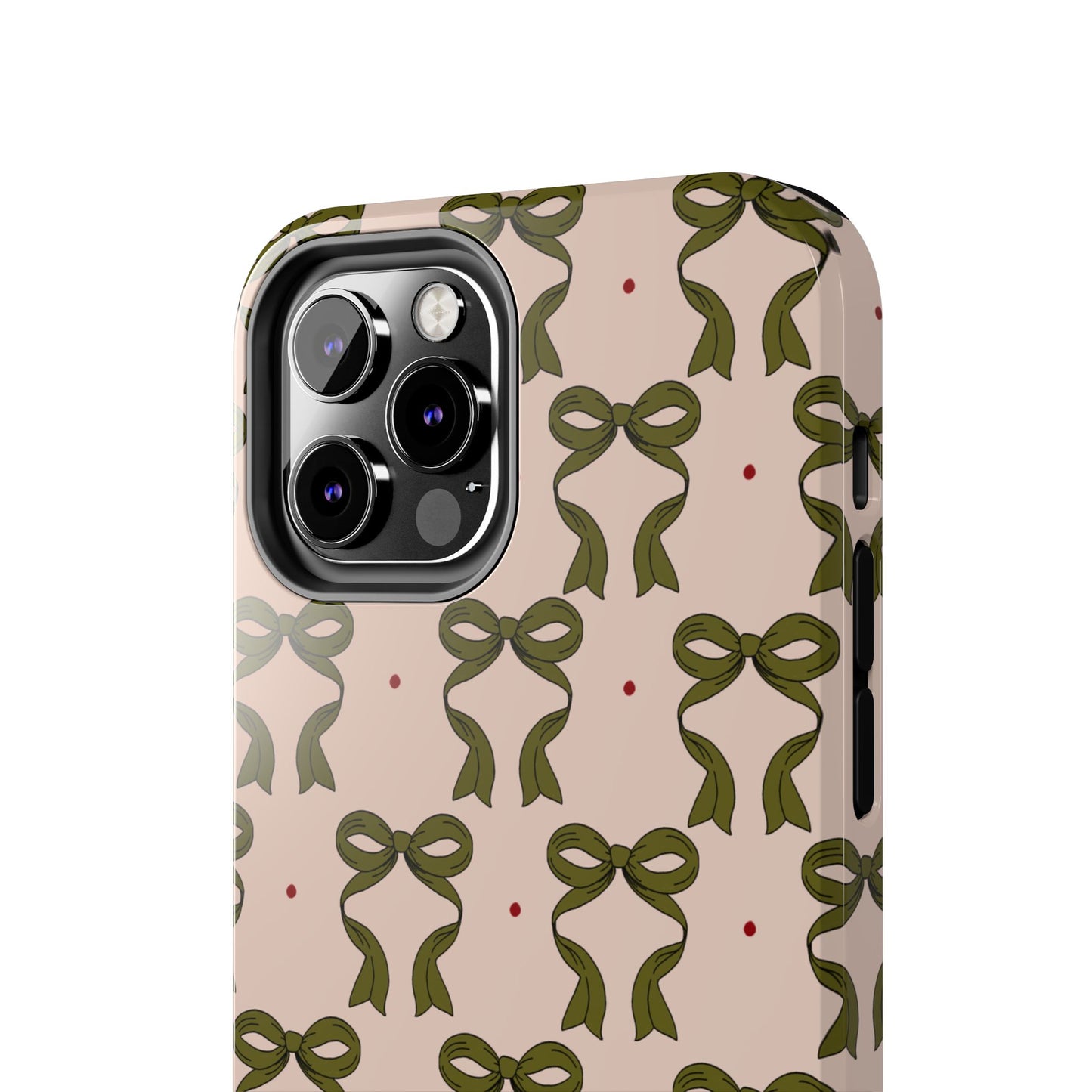 Pink & Green Bows IPhone Case