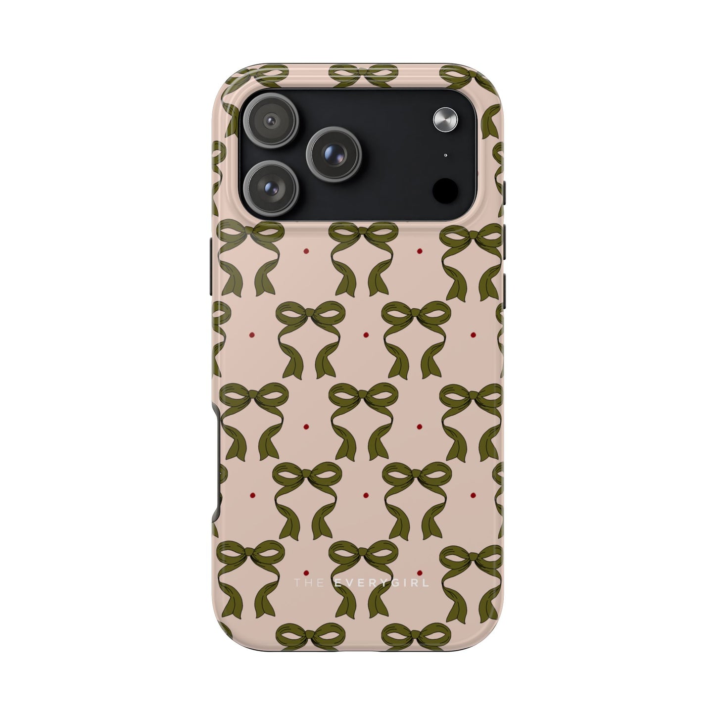 Pink & Green Bows IPhone Case