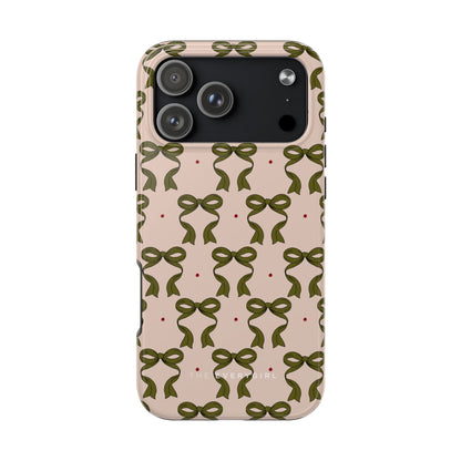 Pink & Green Bows IPhone Case