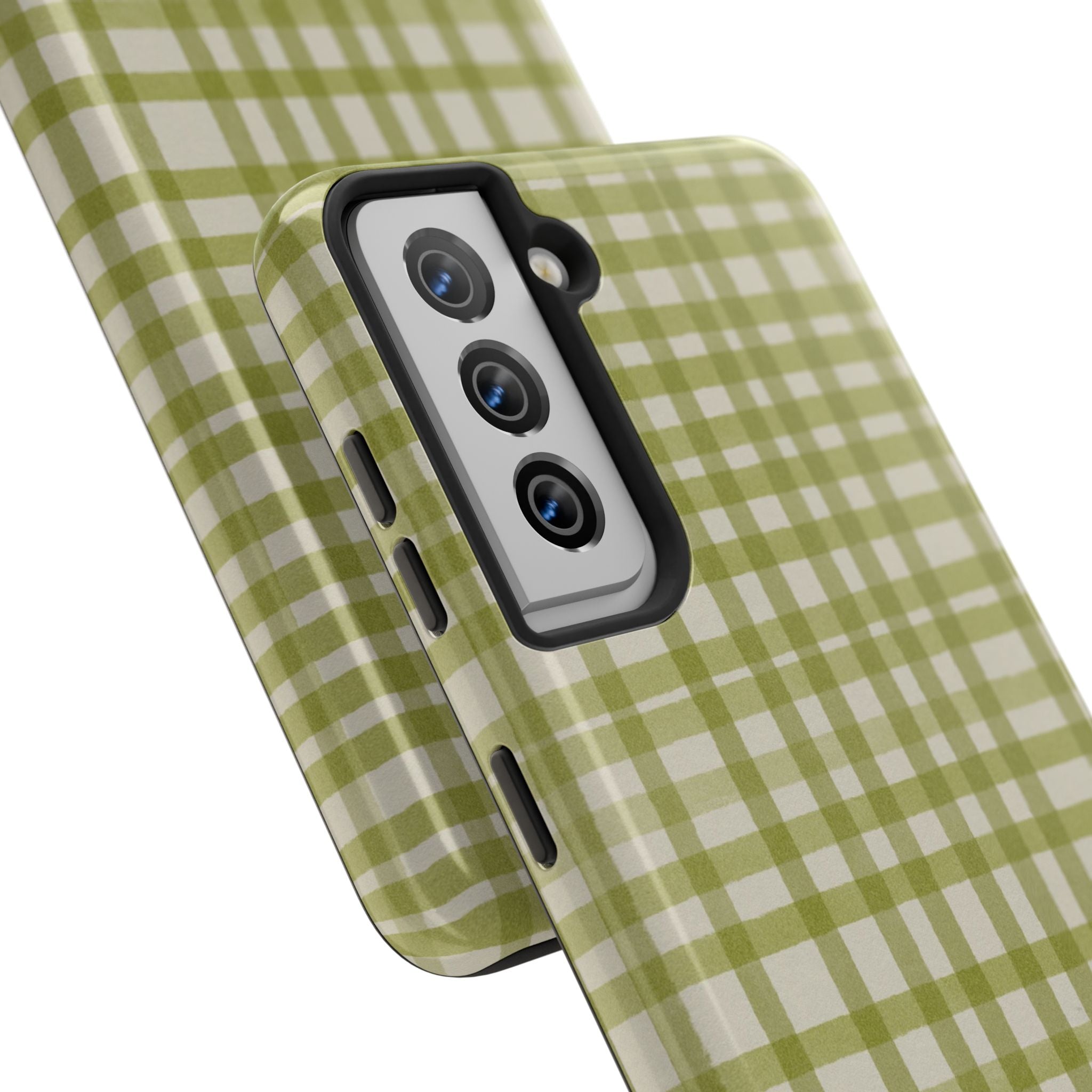 Green Gingham Phone Case