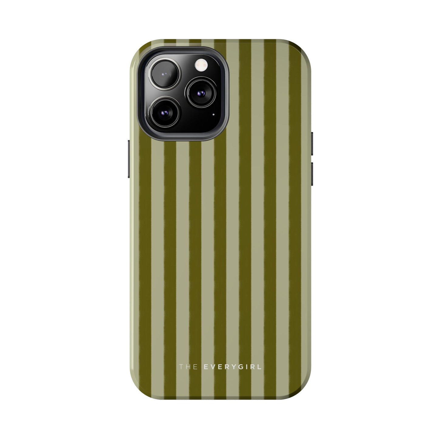 Tone on Tone Green Stripes IPhone Case