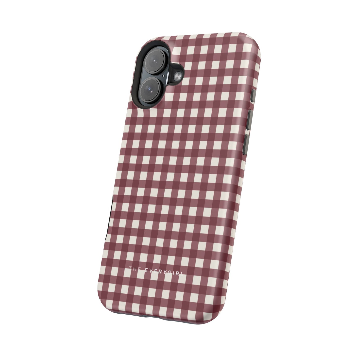 Burgundy Gingham Phone Case