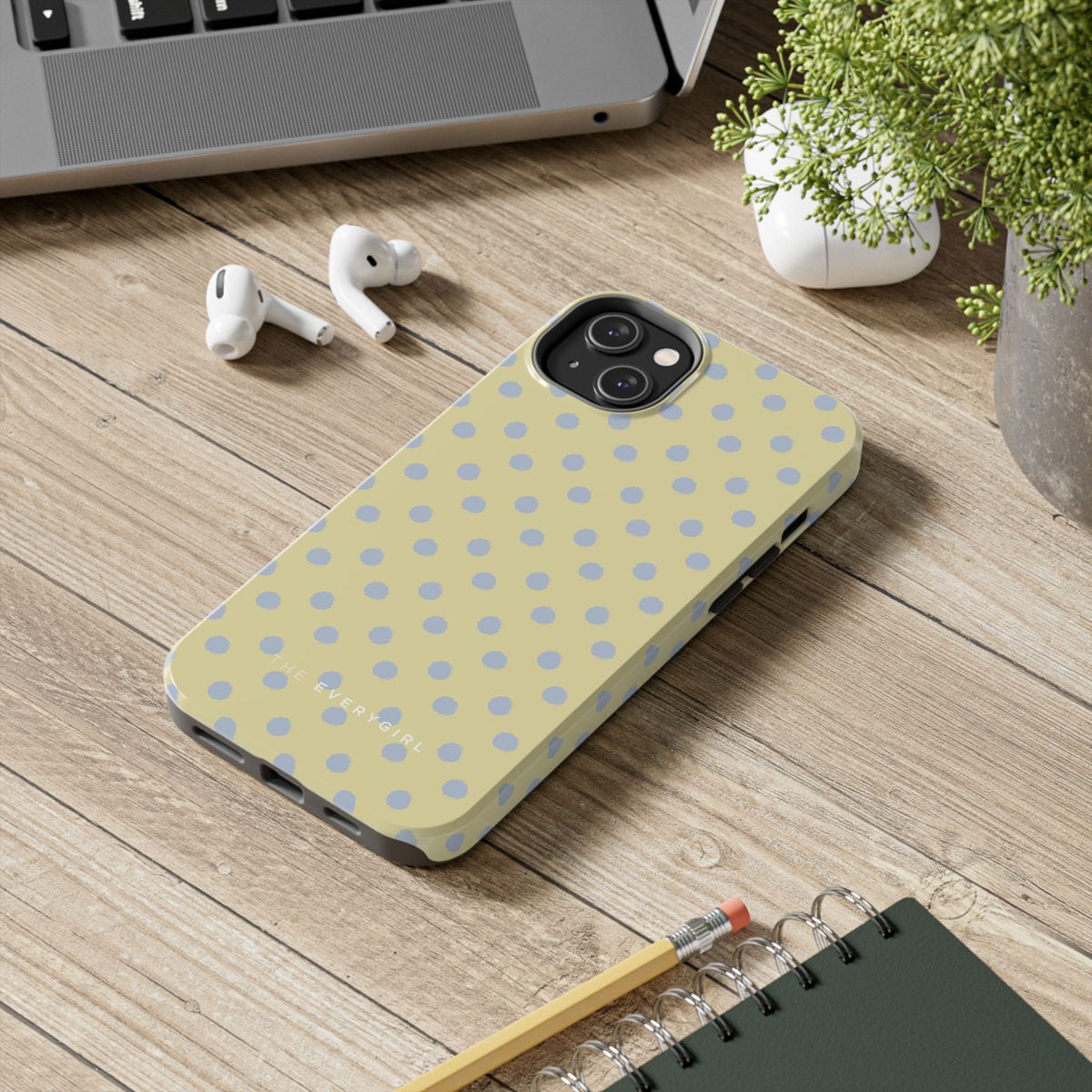 Yellow & Blue Polka Dots Phone Case