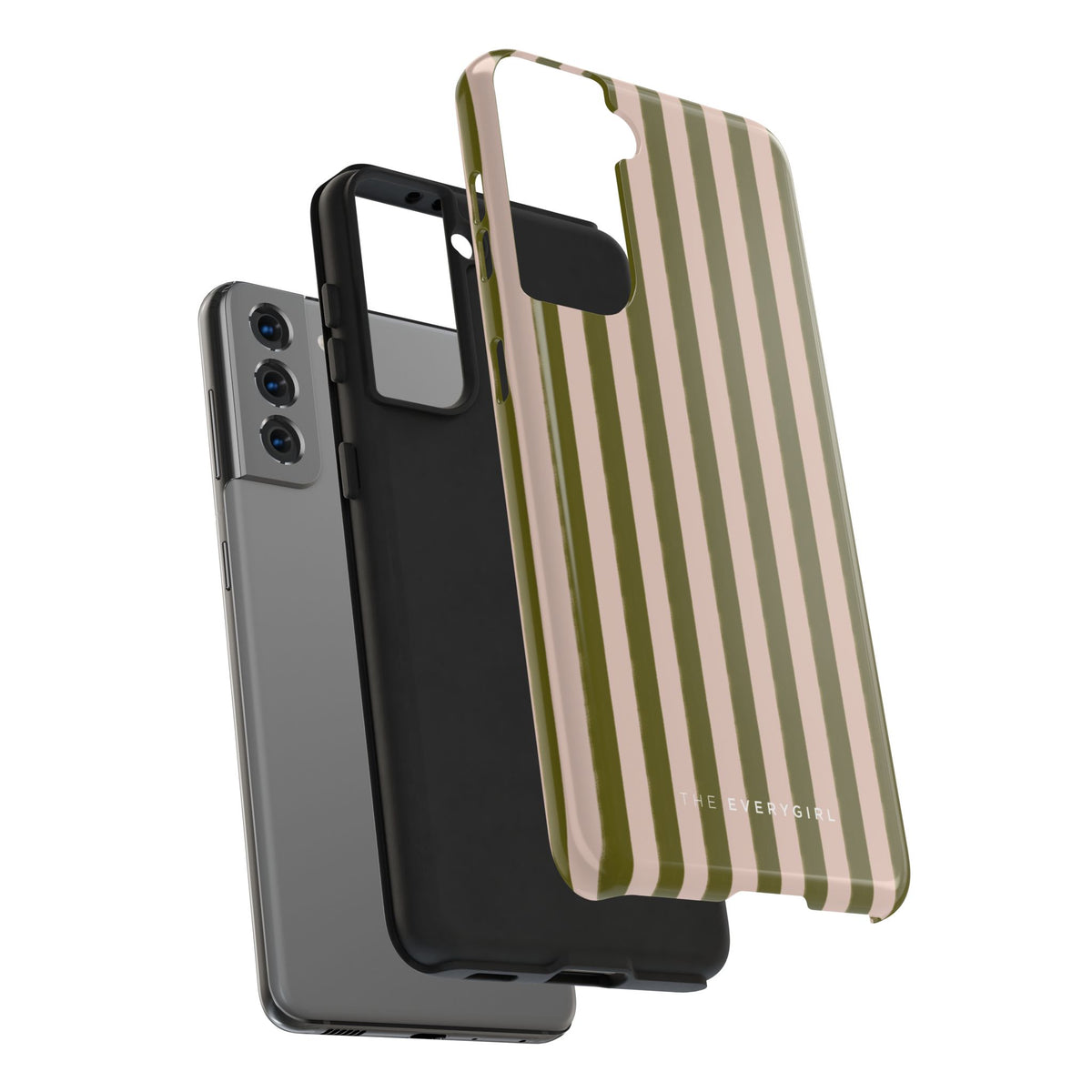 Green & Pink Stripes IPhone Case