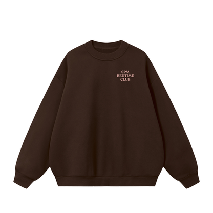 In Bed by Nine Crewneck in Brown
