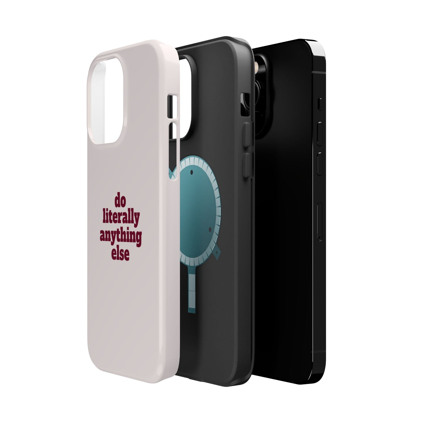 Do Literally Anything Else Burgundy Phone Case