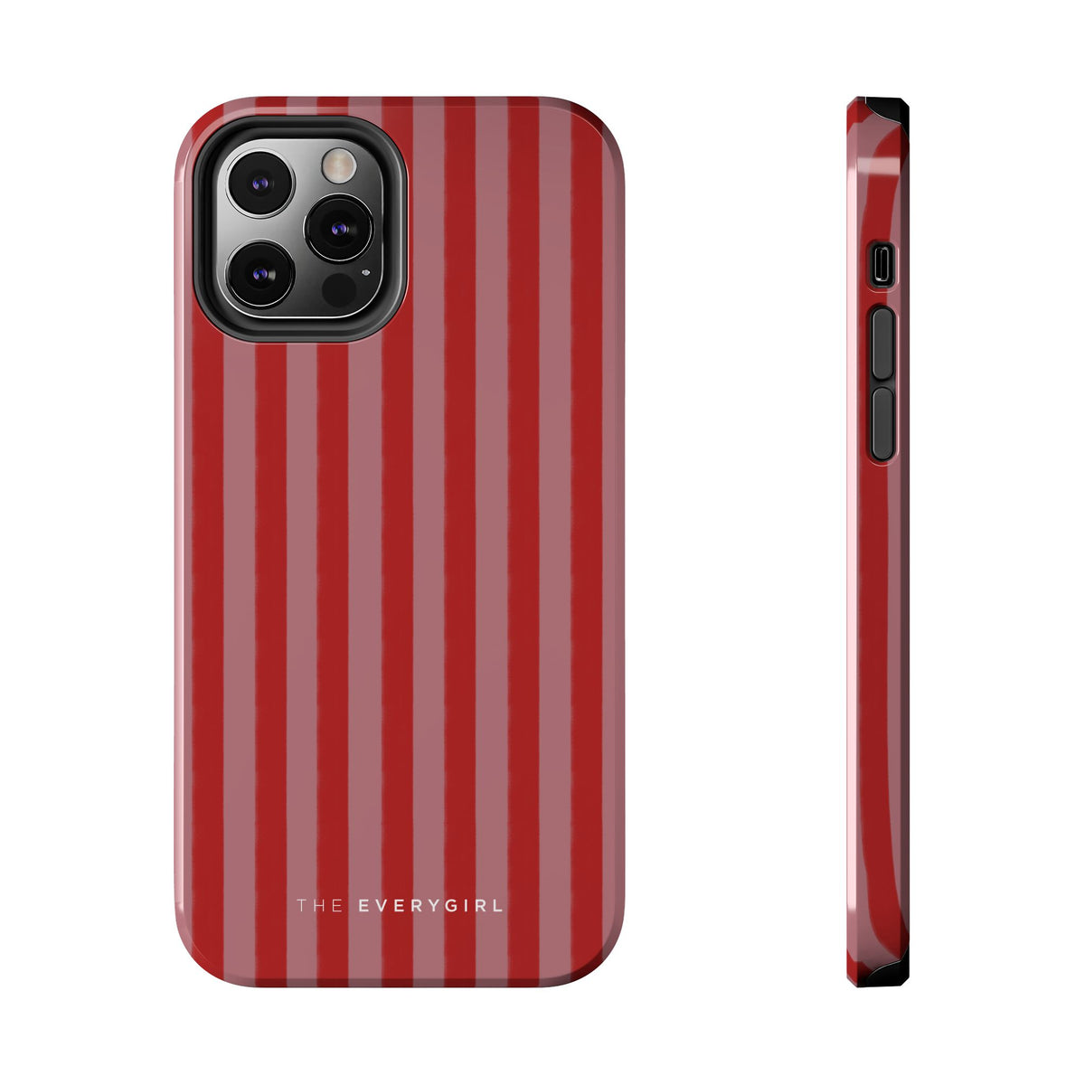 Red & Pink Stripes IPhone Case