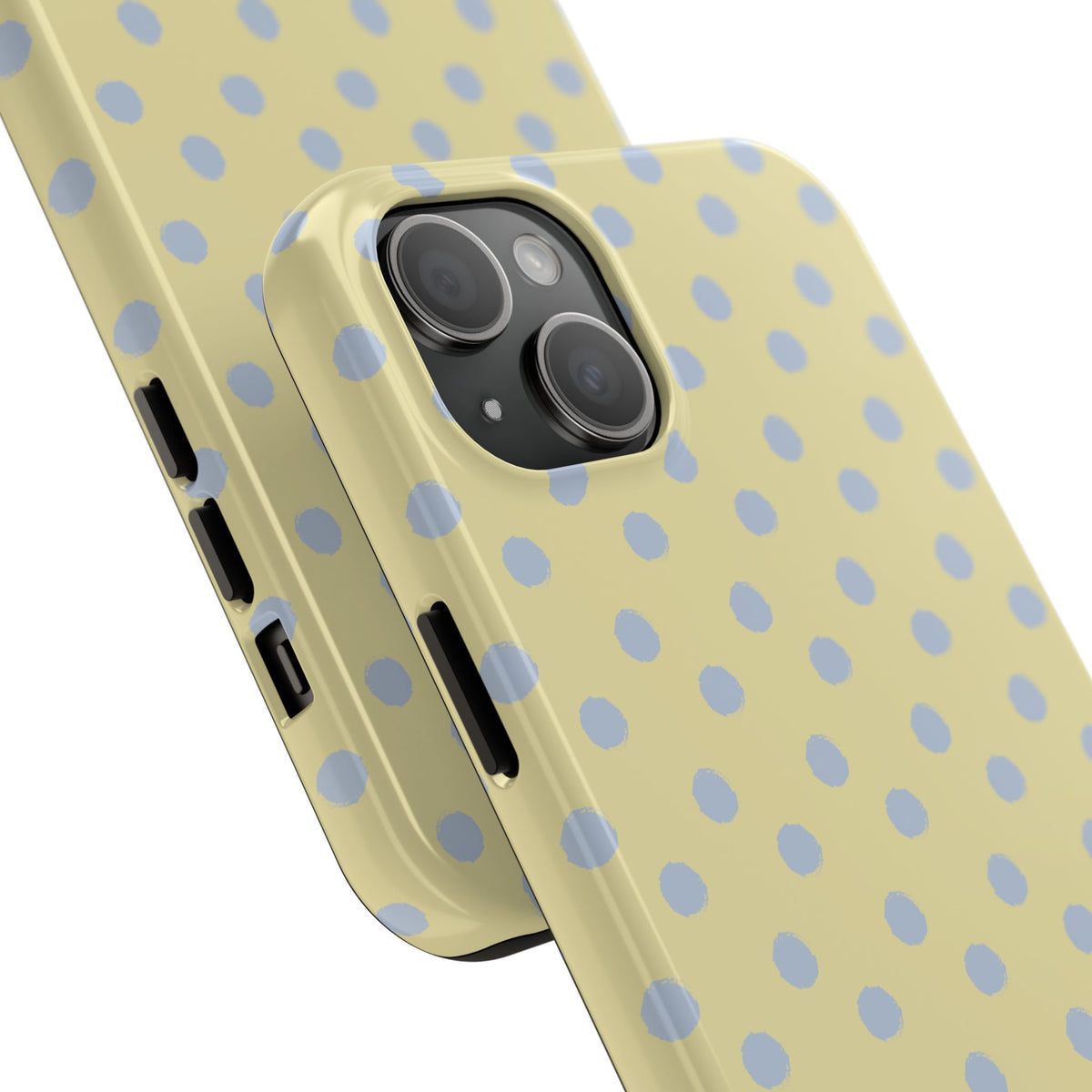 Yellow & Blue Polka Dots Phone Case