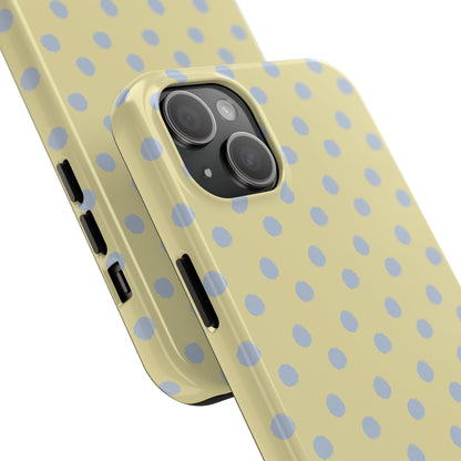 Yellow & Blue Polka Dots Phone Case
