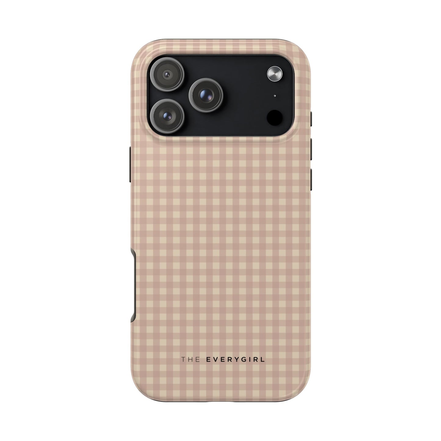 Neutral Blush Gingham IPhone Case