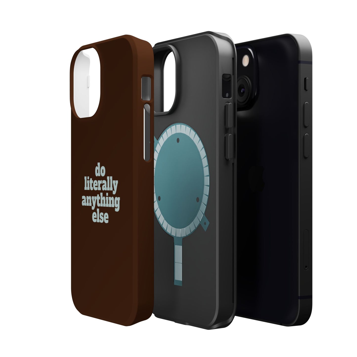Do Literally Anything Else Brown & Blue Phone Case