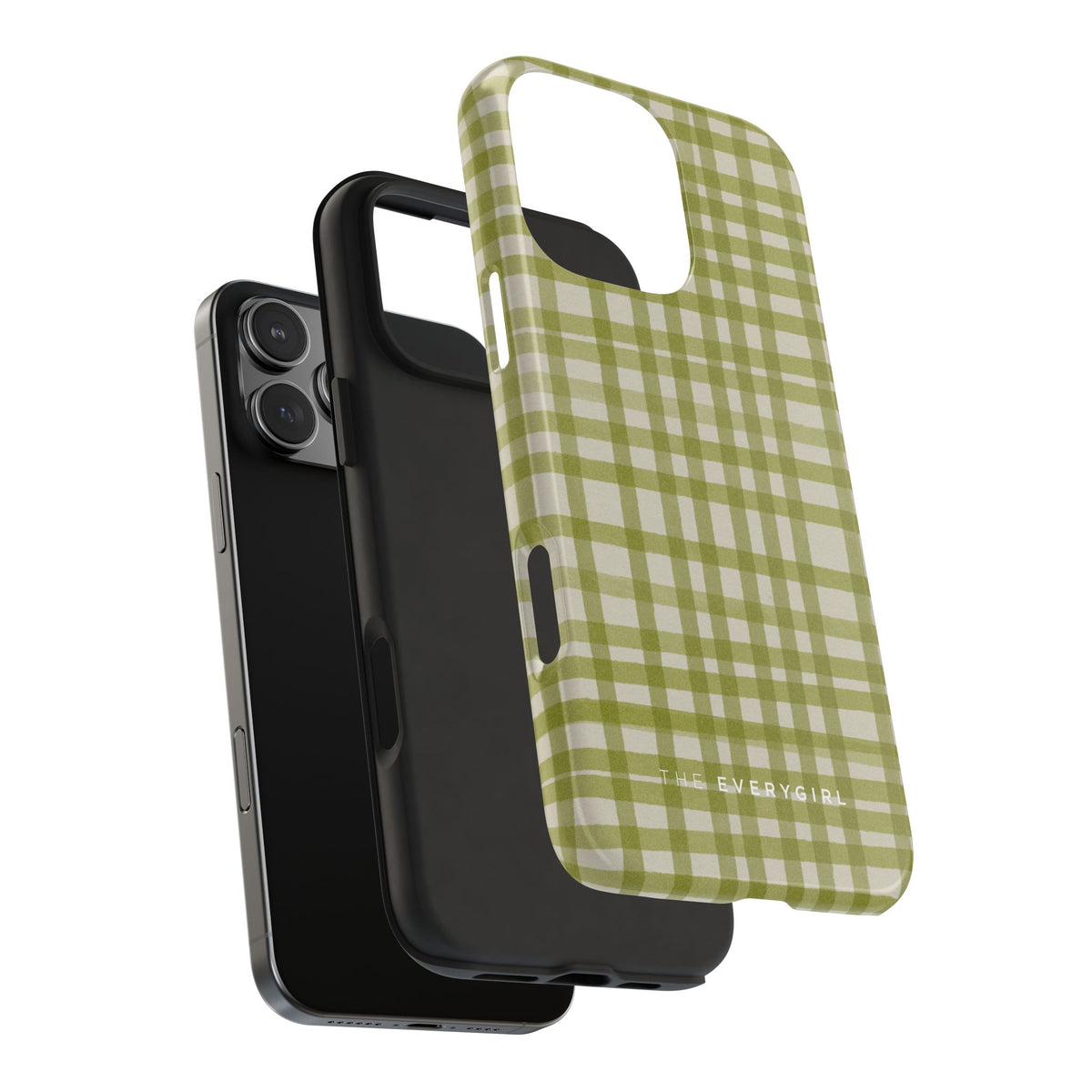 Green Gingham Phone Case