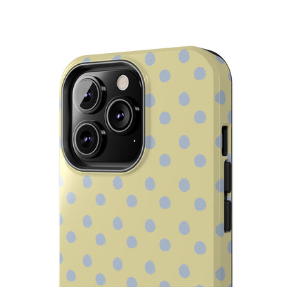 Yellow & Blue Polka Dots Phone Case