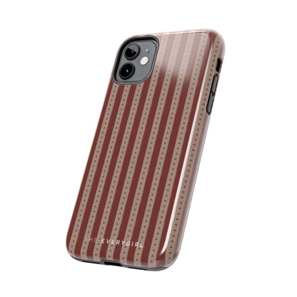 Muted Red Stripe IPhone Case