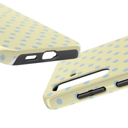 Third Coast – Yellow & Blue Polka Dots Phone Case