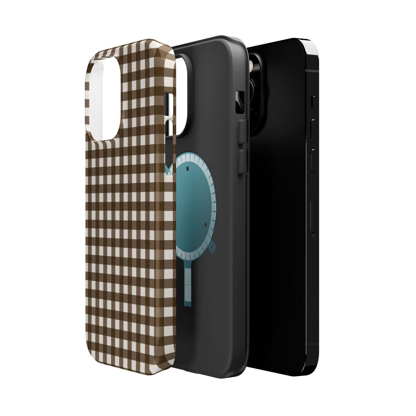Brown Gingham Phone Case