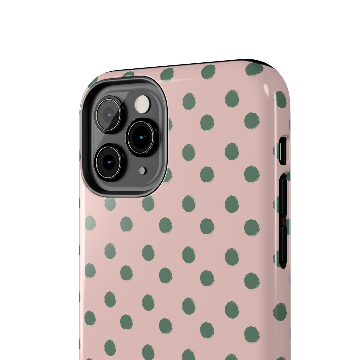 Pink & Green Polka Dots Phone Case