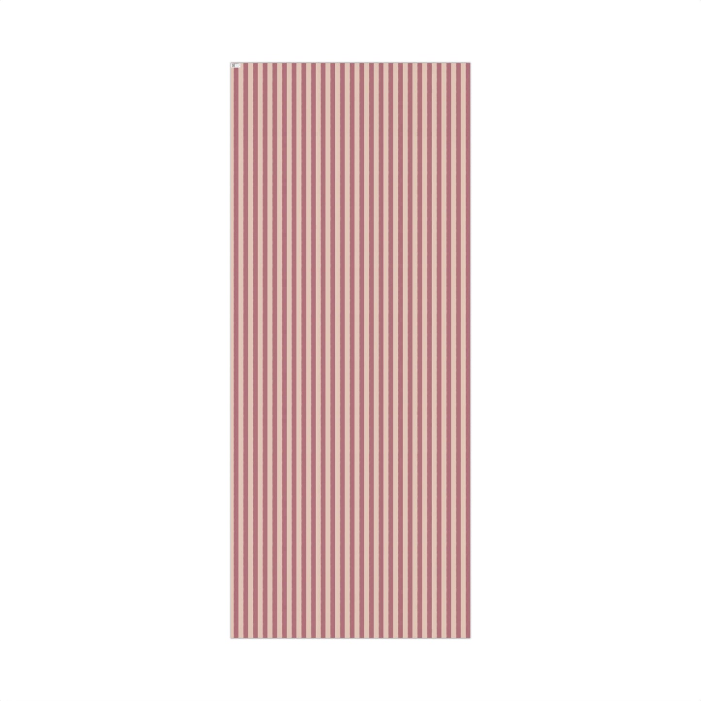 Pink Stripped Gift Wrapping Paper Roll
