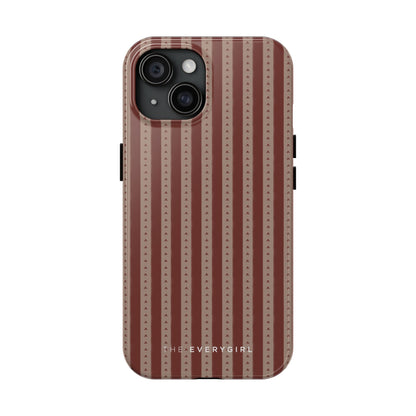 Muted Red Stripe IPhone Case