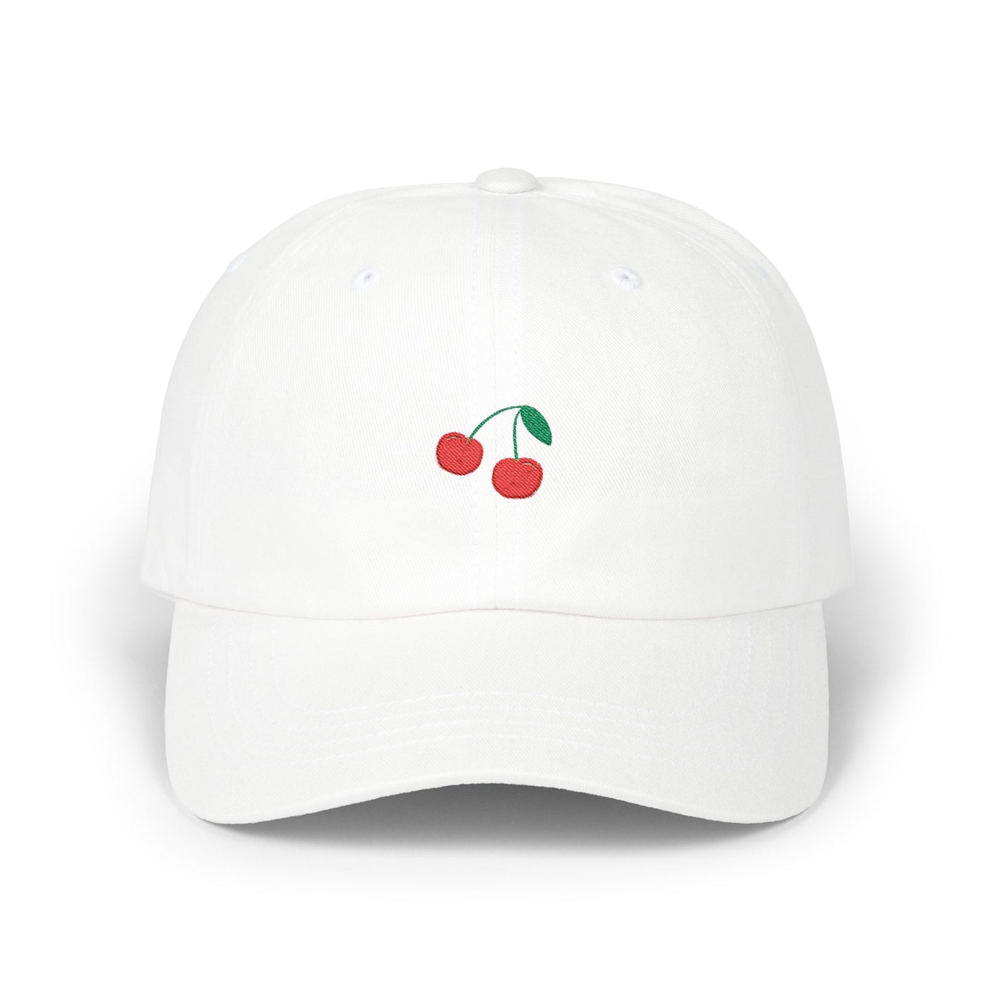 Cherry Embroidered Dad Cap
