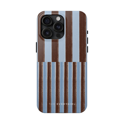 January Blue & Brown Phone Case