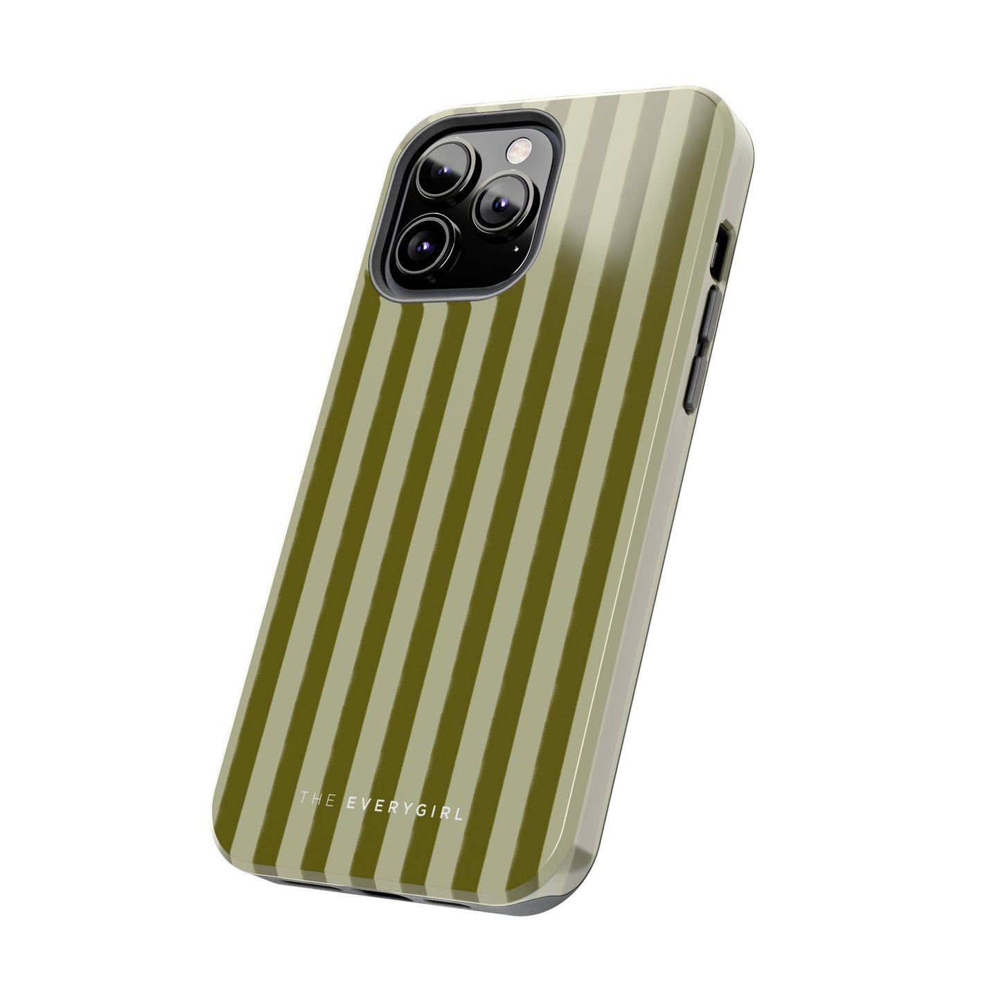 Tone on Tone Green Stripes IPhone Case
