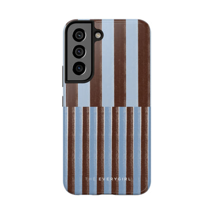 January Blue & Brown Phone Case