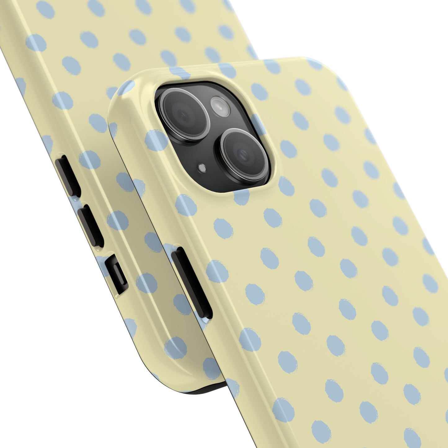 Third Coast – Yellow & Blue Polka Dots Phone Case