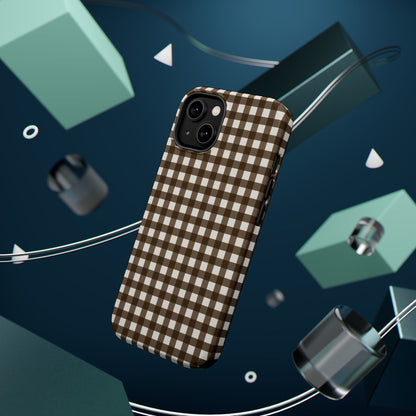 Brown Gingham Phone Case
