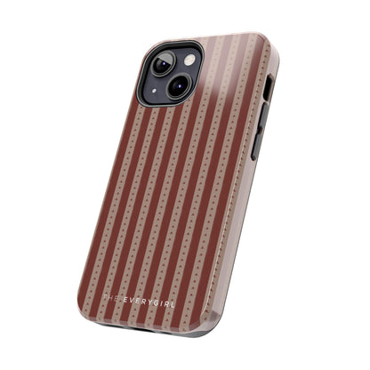 Muted Red Stripe IPhone Case